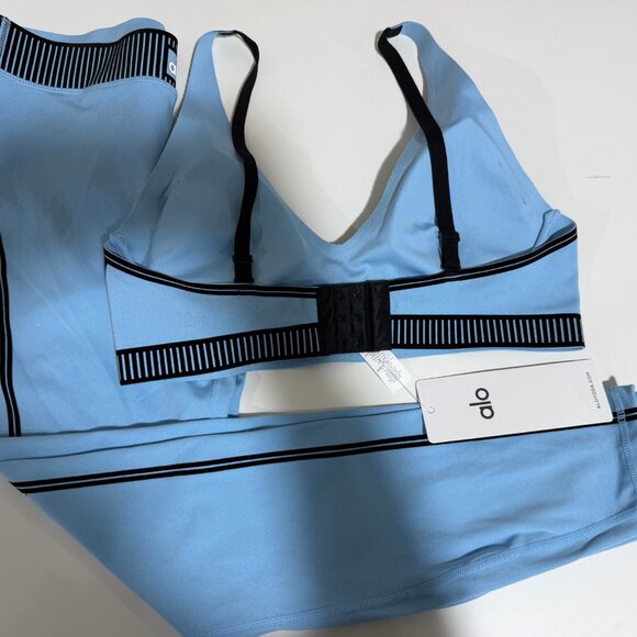 Auth Alo Yoga Airlift High-Waist 7/8 Line Up Legging And Airlift Line Up Bra Set - Picture 3 of 7